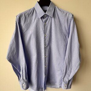 Hugo Boss Regular Fit Striped Cotton Long Sleeve Dress Shirt